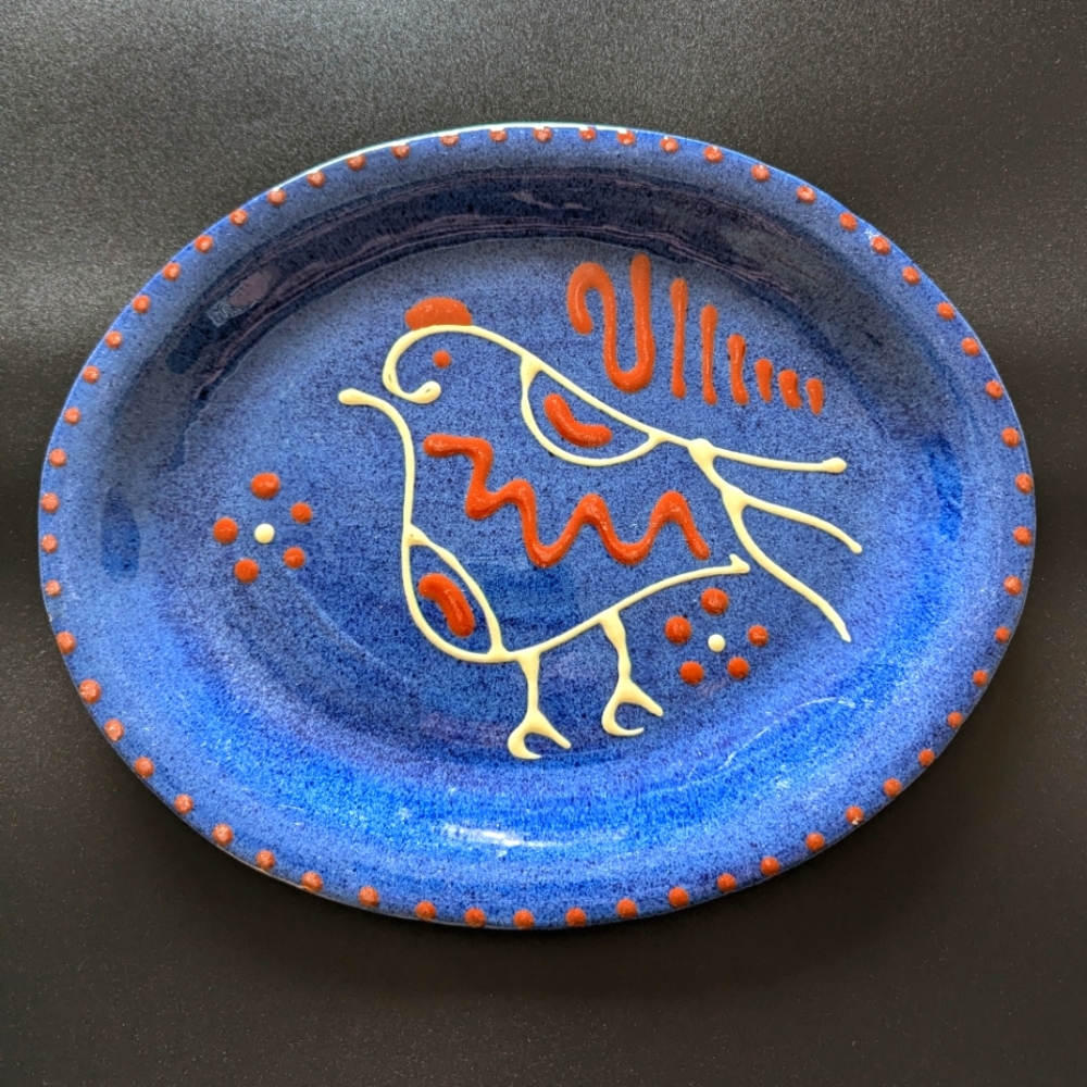Bird Redware Pottery signed by artist